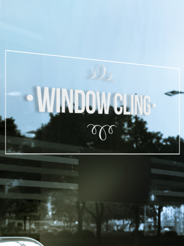 Vinyl Window Clings - 8'' x 8''