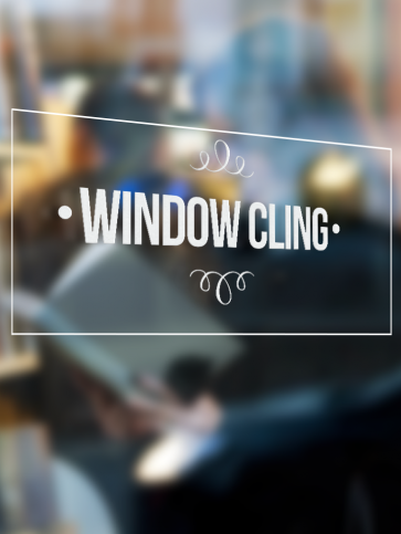 Vinyl Window Clings - 2.5 x 3.5